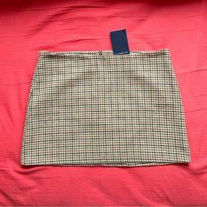 brandy melville arlo plaid mini skirt